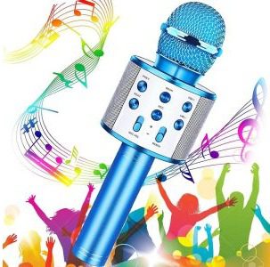 Bluetooth Handheld Karaoke Speaker Player Machine For Kids Adults Home Ktv (random Color)